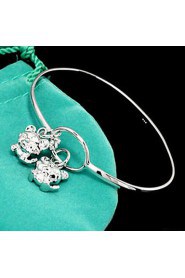 Women's Charm Bracelet Silver Non Stone