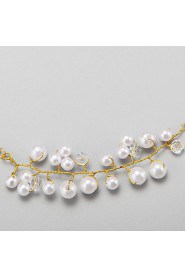 Women's Imitation Pearl/Alloy Necklace Anniversary/Wedding/Engagement/Party Crystal/Imitation Pearl