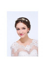 Women's Gold / Alloy Headpiece-Wedding / Special Occasion / Casual Headbands 1 Piece Clear Round