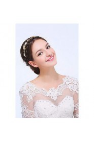 Women's Gold / Alloy Headpiece-Wedding / Special Occasion / Casual Headbands 1 Piece Clear Round