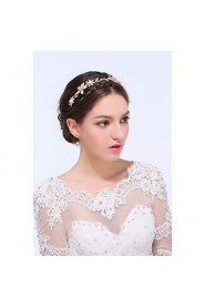 Women's Gold / Alloy Headpiece-Wedding / Special Occasion / Casual Headbands 1 Piece Clear Round