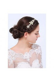 Women's Gold / Alloy Headpiece-Wedding / Special Occasion / Casual Headbands 1 Piece Clear Round