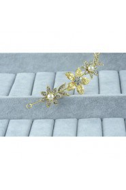 Women's Gold / Alloy Headpiece-Wedding / Special Occasion / Casual Headbands 1 Piece Clear Round