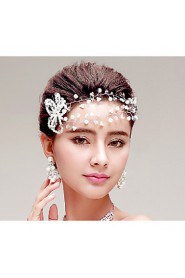 Imitation Pearls Crystal Wedding/Party Headpieces/Forehead Jewelry