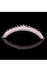 Women Alloy Tiaras With Crystal/Rhinestone Wedding/Party Headpiece