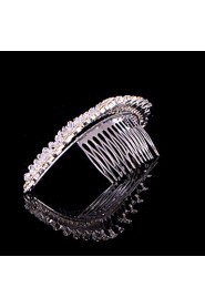 Women Alloy Tiaras With Crystal/Rhinestone Wedding/Party Headpiece