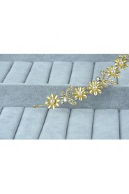 Women's Gold / Alloy Headpiece-Wedding / Special Occasion / Casual Headbands 1 Piece Clear Round