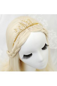 Women's / Flower Girl's Alloy / Imitation Pearl Headpiece-Wedding / Special Occasion Headbands 1 Piece Clear Round