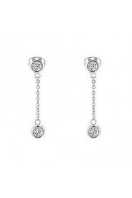 Drop Earrings Women's Stainless Steel Earring Cubic Zirconia