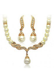 Jewelry Set Women's Anniversary / Wedding / Engagement / Birthday / Gift / Party / Daily / Special Occasion Jewelry SetsImitation Pearl /