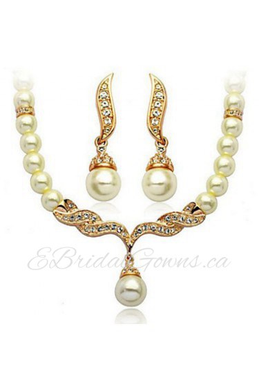 Jewelry Set Women's Anniversary / Wedding / Engagement / Birthday / Gift / Party / Daily / Special Occasion Jewelry SetsImitation Pearl /