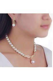 Jewelry Set Women's Anniversary / Wedding / Engagement / Birthday / Gift / Party / Daily / Special Occasion Jewelry SetsImitation Pearl /