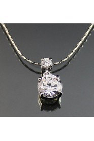 Women's Alloy Necklace Anniversary / Birthday / Gift / Party / Daily / Causal / Office & Career Cubic Zirconia