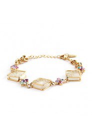 Women's Fashion Bracelet 18K Gold Plated Rhinestone