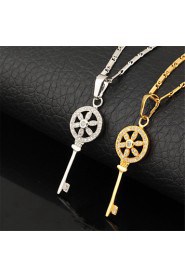 Vintage Fancy Brand Peace Logo Charm Pendant Necklace 18K Real Gold Platinum Plated Jewelry Gift for Women