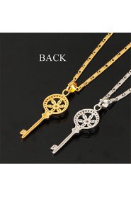 Vintage Fancy Brand Peace Logo Charm Pendant Necklace 18K Real Gold Platinum Plated Jewelry Gift for Women