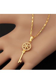 Vintage Fancy Brand Peace Logo Charm Pendant Necklace 18K Real Gold Platinum Plated Jewelry Gift for Women