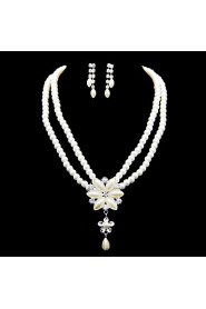 Jewelry Set Women's Anniversary / Wedding / Engagement / Birthday / Gift / Party / Special Occasion Jewelry SetsImitation Pearl /