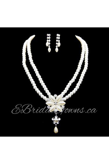 Jewelry Set Women's Anniversary / Wedding / Engagement / Birthday / Gift / Party / Special Occasion Jewelry SetsImitation Pearl /