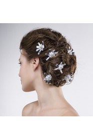 Women Rhinestone Hair Pin With Multi-stone Wedding/Party Headpiece(6Pls)