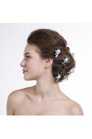 Women Rhinestone Hair Pin With Multi-stone Wedding/Party Headpiece(6Pls)