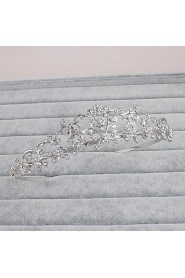 Women's Rhinestone Headpiece-Wedding / Special Occasion / Casual / Office & Career / Outdoor Tiaras 1 Piece Silver Round