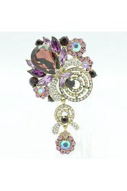 Women's Jewelry Rhinestone Drop Flower Brooch Broach Pins (More Colors)