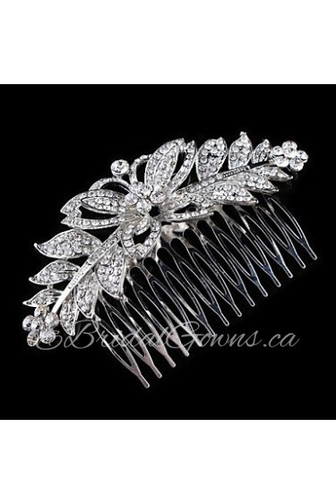 Hairpin Peral Comb for Women Rhinestone Crystals Wedding Hair Accessories Party Wedding Bridal Jewelry