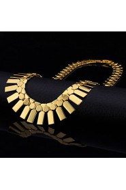 New Women's Charm Choker Statement Necklace 18K Real Chunky Gold Platinum Plated Jewelry Gift for Women