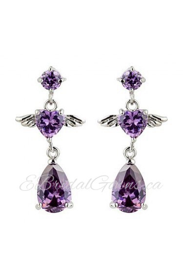 Drop Earrings Couples'/Kid's/Women's Cubic Zirconia Earring Cubic Zirconia