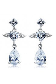 Drop Earrings Couples'/Kid's/Women's Cubic Zirconia Earring Cubic Zirconia