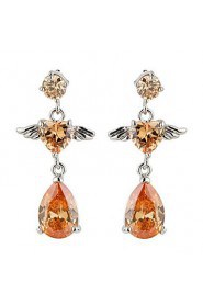 Drop Earrings Couples'/Kid's/Women's Cubic Zirconia Earring Cubic Zirconia