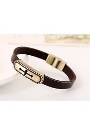 European and American fashion jewelry vintage leather bracelets leather jewelry(bracelet)