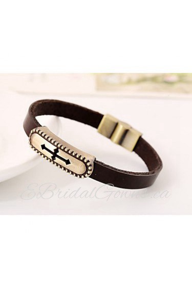 European and American fashion jewelry vintage leather bracelets leather jewelry(bracelet)