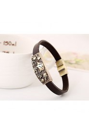 European and American fashion jewelry vintage leather bracelets leather jewelry(bracelet)