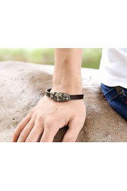 European and American fashion jewelry vintage leather bracelets leather jewelry(bracelet)