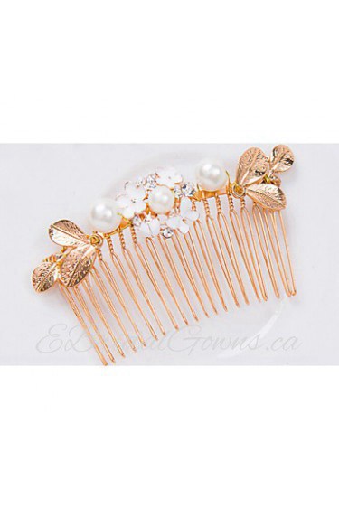 Women's Pearl / Alloy Headpiece-Wedding / Special Occasion Hair Combs 1 Piece