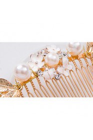 Women's Pearl / Alloy Headpiece-Wedding / Special Occasion Hair Combs 1 Piece