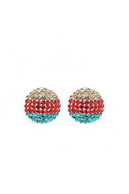 Stud Earrings Women's Alloy Earring Cubic Zirconia