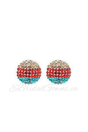 Stud Earrings Women's Alloy Earring Cubic Zirconia