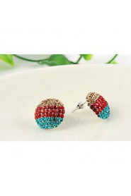 Stud Earrings Women's Alloy Earring Cubic Zirconia