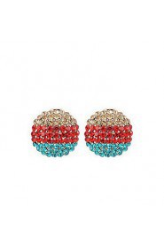 Stud Earrings Women's Alloy Earring Cubic Zirconia