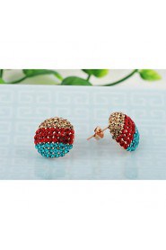 Stud Earrings Women's Alloy Earring Cubic Zirconia