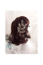 Women's / Flower Girl's Imitation Pearl Headpiece-Wedding / Special Occasion Hair Pin 3 Pieces