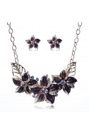 Jewelry Set Women's Party Jewelry Sets Alloy Necklaces / Earrings Gold