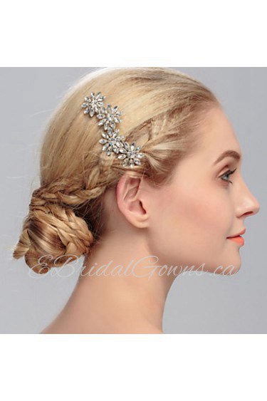 Women's Crystal Headpiece-Wedding / Special Occasion / Casual / Office & Career / Outdoor Hair Combs 1 Piece Clear Round