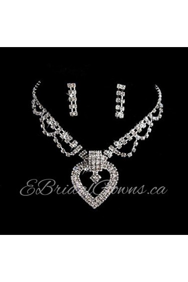 Jewelry Set Women's Anniversary / Wedding / Engagement / Birthday / Party / Special Occasion Jewelry Sets Alloy / Rhinestone Rhinestone