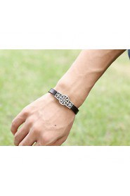 alloy metal punk style leather bracelet men bracelet bracelet retro bracelet(bracelet)