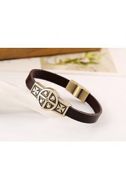 alloy metal punk style leather bracelet men bracelet bracelet retro bracelet(bracelet)