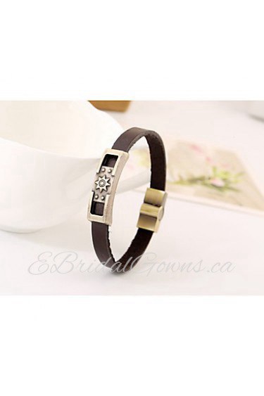 alloy metal punk style leather bracelet men bracelet bracelet retro bracelet(bracelet)